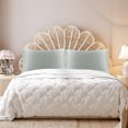 thumbnail image 2 of PiccoCasa Luxury Satin Pillowcases Silky Pillow Cover Set of 2, Queen Light Gray, 2 of 6