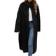 thumbnail image 2 of Chaqueta larga y cálida para mujer, de invierno, con cuello en V liso, 2 of 7