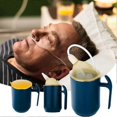 thumbnail image 2 of Spill Proof Cups for Elderly Patient Drinking Cup with Handle Hospital Mugs, 2 of 5