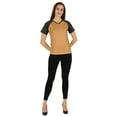 thumbnail image 2 of Inkmeso Solid Short Sleeve T-Shirt For Womens Sporty Casual Solid Basic Workout Shirts, 2 of 7
