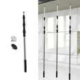 thumbnail image 1 of Varilla de extensión telescópica para gato de gabinete, gato elevador de gabinete multiusos de acero inoxidable, poste de soporte ajustable, herramien 125 cm a 385 cm, 1 of 8