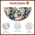 thumbnail image 3 of Rateoe Labrador Retriever Dog Pattern Christmas Tree Skirt with Ties , Christmas Tree Decorations, Farmhouse Christmas Decor Xmas Holiday Decorations-30", 3 of 6