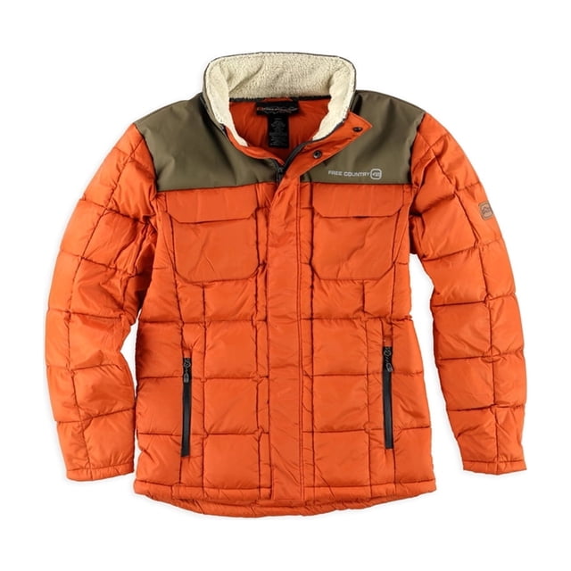 Free Country Doudoune pour Hommes, Orange, Petit