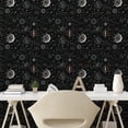 thumbnail image 2 of Ambesonne Bohemian Peel & Stick Wallpaper for Home, Celestial Motifs Eyes Moon, 13"x36", Dark Grey White Tan, 2 of 5