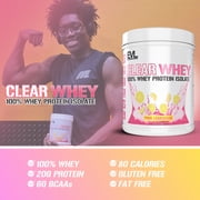 Evlution Nutrition Clear Whey - 100% Whey Protein Isolate - For Muscle Growth, Strength & Recovery - 20g Isolate Protein Per Serving - Fast Absorbing - Gluten & Fat Free - 1.1lb - Pink Lemonade