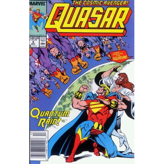 Quasar #4 (Newsstand) VF ; Marvel Comic Book