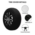 thumbnail image 3 of Kdxio Spare Tire Cover for RV Trailer, Waterproof Wheel Cover,Camper Spare Tire Cover Fit for Rv SUV Truck Travel Trailer 16 inch-Cute Donuts, 3 of 8