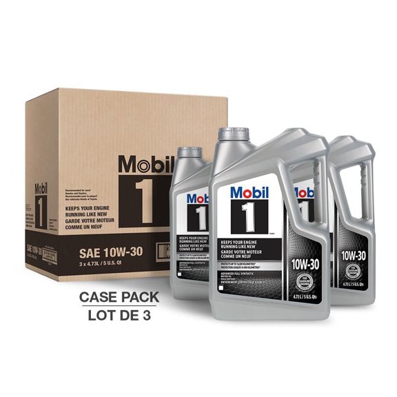 Huile moteur entièrement synthétique Mobil 1™ 0W-30, Pack de trois 4,73 L