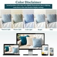 thumbnail image 4 of PAVILIA Fluffy Dusty Blue Throw Pillow Covers, Decorative Accent Pillow Cases for Bed Sofa Couch, Soft Faux Fur Cushion Cover, Square Sherpa Pillowcases, Home Room Decor, Blue, 18x18 Set of 2, 4 of 8
