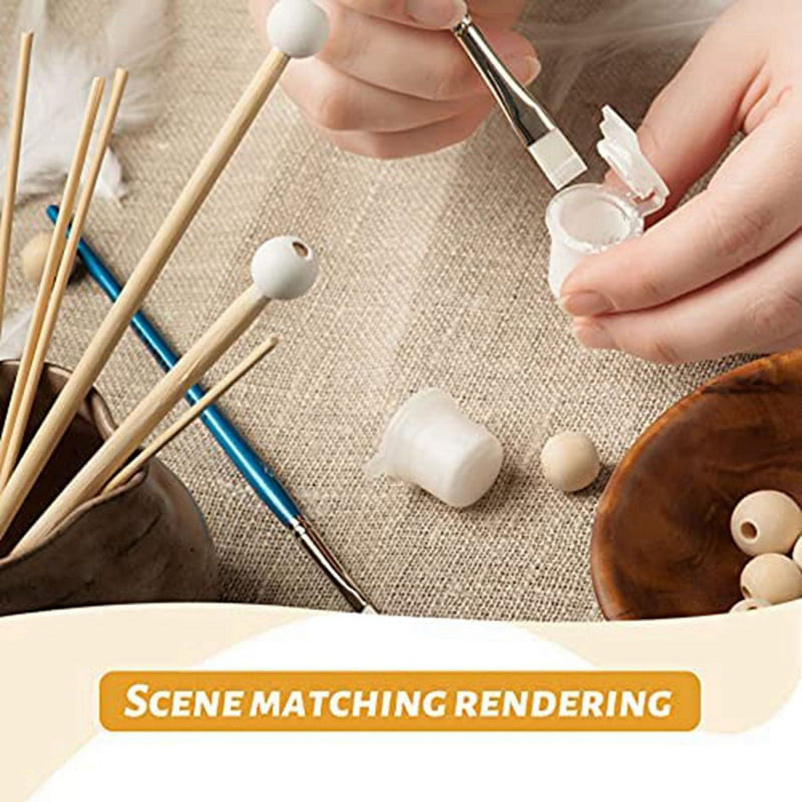 500 Pieces Dowel Rods Wooden Dowel Rod Craft Wood1/8,3/16,1/4,5/16,3/8X6Inch Sticks for Crafting DIY Wedding Ribbon Wand