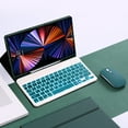 thumbnail image 3 of Étui Clavier pour Tablette Samsung Galaxy Tab A9 Plus 2023, Étui Clavier Sans Fil Rétroéclairé pour Galaxy Tab A9 Plus 11 Teclado Vert Espagnol, 3 of 6