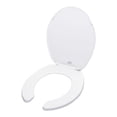 thumbnail image 2 of asiento para baño cierre lento con fácil limpia y cambia y permajuste alargado blanco plástico, 2 of 5