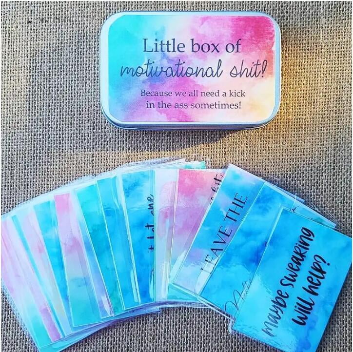 Little Box of Positivity Motivational Cards Box of 60 Cards Love