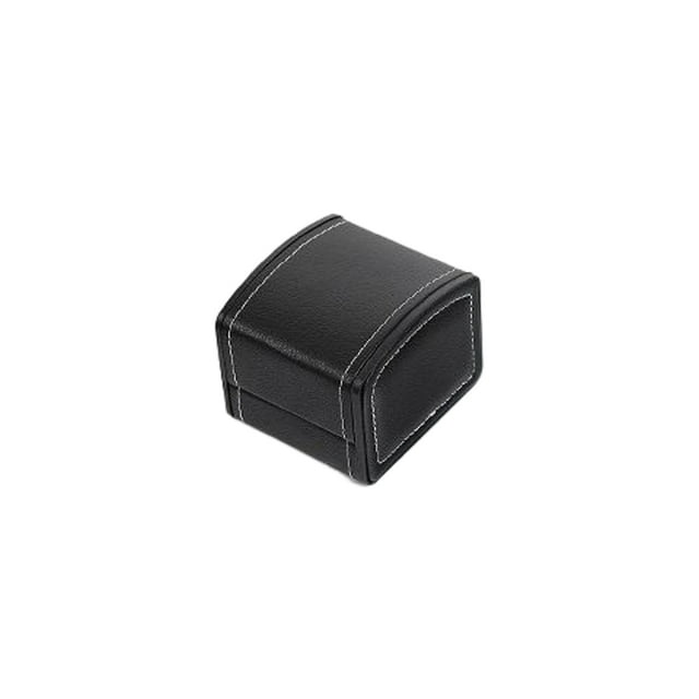 Qarigey Estuche Reloj de Almacenamiento de relojes Embalaje Soporte individual Caja profesional Cubierta Cómodos accesorios de Ropa, zapatos y accesorios Miscelánea Negro