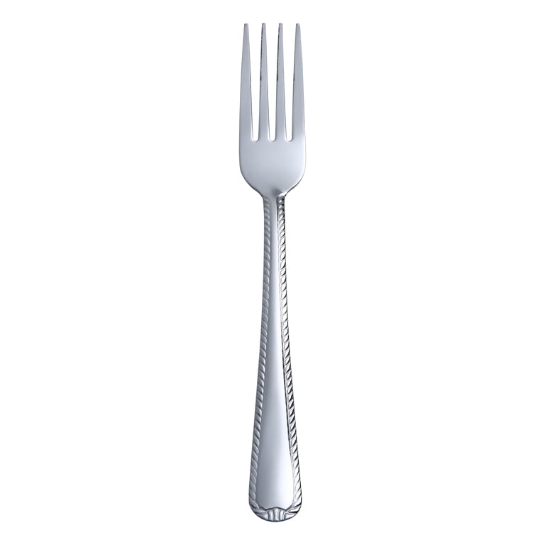 Mainstays Lace Stainless Steel Silver Adult Dinner Spoon, 4- Piece