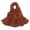Brown, variant on Knit Rib Hijab Caps Muslim Turban Cap for Women Islamic Stretchy Neck Cover Bonnet Hat Headband Simple Cancer Headgear Bandana Hat Yellow
