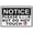 Warning Sign 3, variant on Notice Please Look But Do Not Touch Reflective Aluminum Sign - 8"x12", UV Protected, Waterproof, 4 Pre-Drilled Holes - Museum, Store Display, Office, Gallery