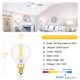 thumbnail image 3 of Lámpara LED EQ Lighting Daylight E12, 2 W 5000 K, paquete de 6, 3 of 7