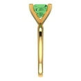 thumbnail image 3 of Solitaire Engagement Ring for Women - 2ct Simulated Green Diamond in 18K Yellow Gold Promise Ring, 3 of 5