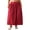 Red, variant on Gupgi Women Bubble Skirts Loose Long Skirt Casual Elastic Waist Solid Color Puffball Skirt for Summer