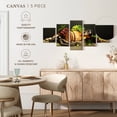 thumbnail image 5 of Elephant Stock Wine And Grapes Wall Art - Horizontal Multi Panel Canvas - Dining Room Wall Decor - Food And Drink Multi Panel - Brown And Yellow Decor - 55" x 24", 5 of 8
