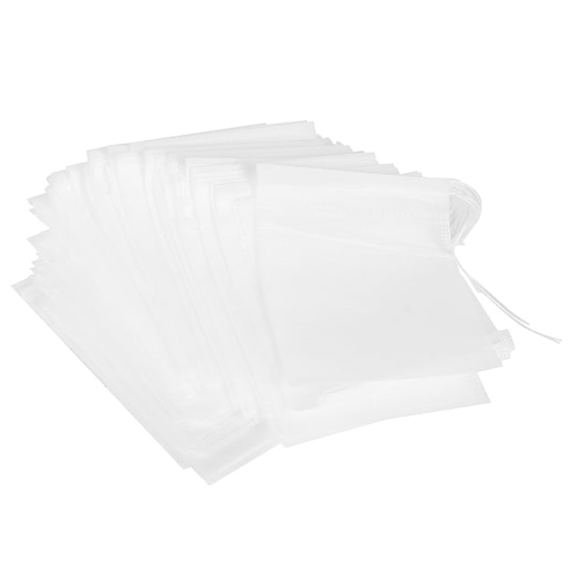 100 bolsas de té desechables de 7 x 9 cm, filtro de hojas de té, colador, bolsa infusora, accesorios