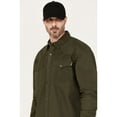 thumbnail image 2 of Hawx Work Gear Men's Long Sleeve Snap Work Shirt - HF18W4-OLV Medium, 2 of 4