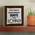 thumbnail image 3 of CounterArt "Need Coffee" Artistic Freestanding Solid Wood Block Sign 3.75” Square, 3 of 5