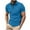Blue, variant on fatyb Short Sleeve Shirts Mens Quarter Zip Casual Summer T Shirts for Men Lightweight Golf Collar Tops