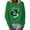 Green, variant on Luxalzxs Valentine's Day Sweatshirt for Women Romantic Love Heart Graphic Print Shirt Casual Long Sleeve Crewneck Pullover Tops