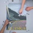 thumbnail image 3 of Denali National Park, Alaska, Railroad Scene (1000 Piece Puzzle, Size 19x27, Challenging Jigsaw Puzzle for Adults and Family, Made in USA), 3 of 4