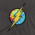 thumbnail image 2 of DC Flash Tie Dye Flash Logo Women's T Shirt, Charcoal, Small, 2 of 6