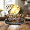 thumbnail image 6 of JilgTeok 1 Packs Angel Moon Night Light Statues Desktop Ornaments Standing Signs Table Decorations Angel Moon Light Lamp Sculpture for Bookshelf Bedroom Home Office, 6 of 7
