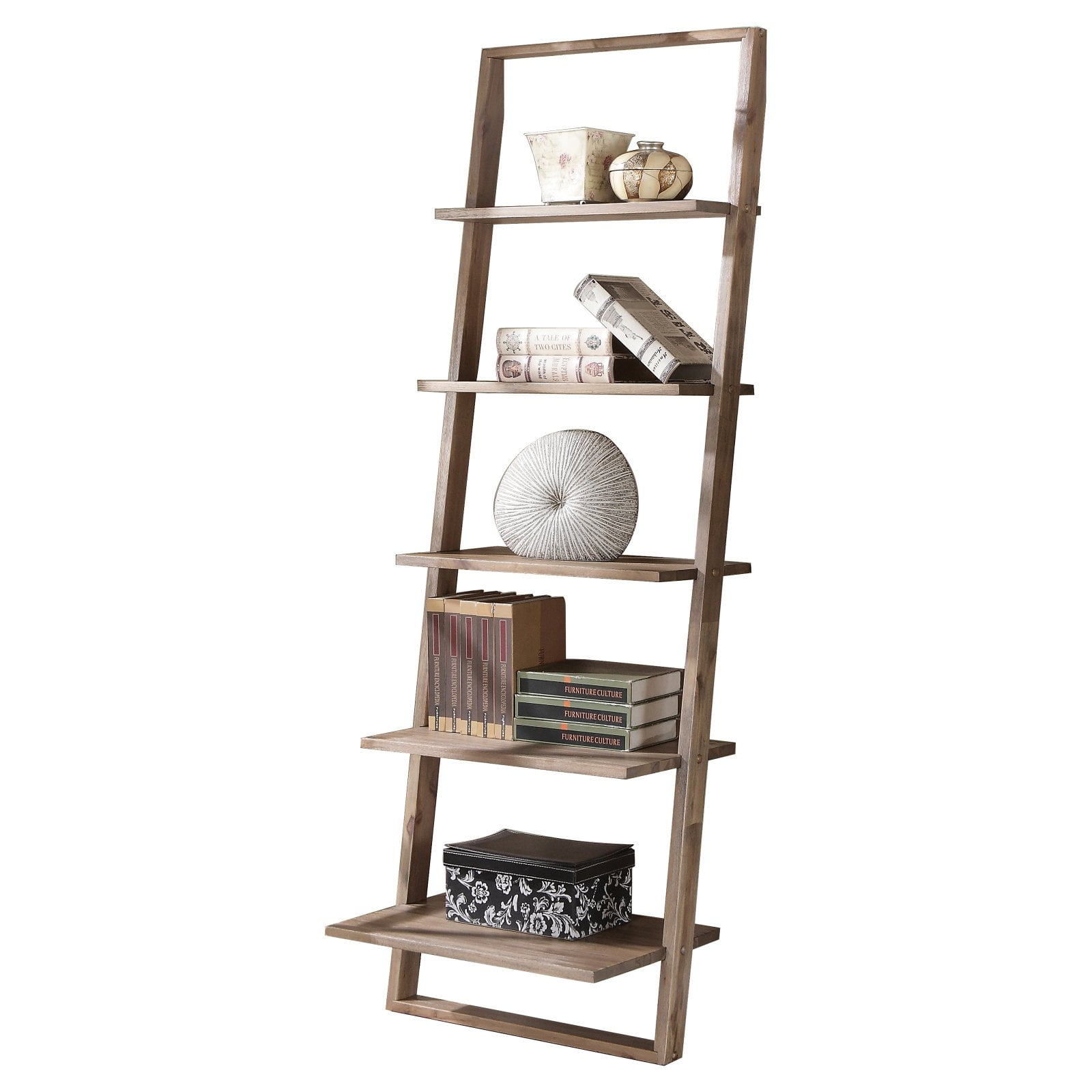 Riverside Lean Living Leaning Bookcase