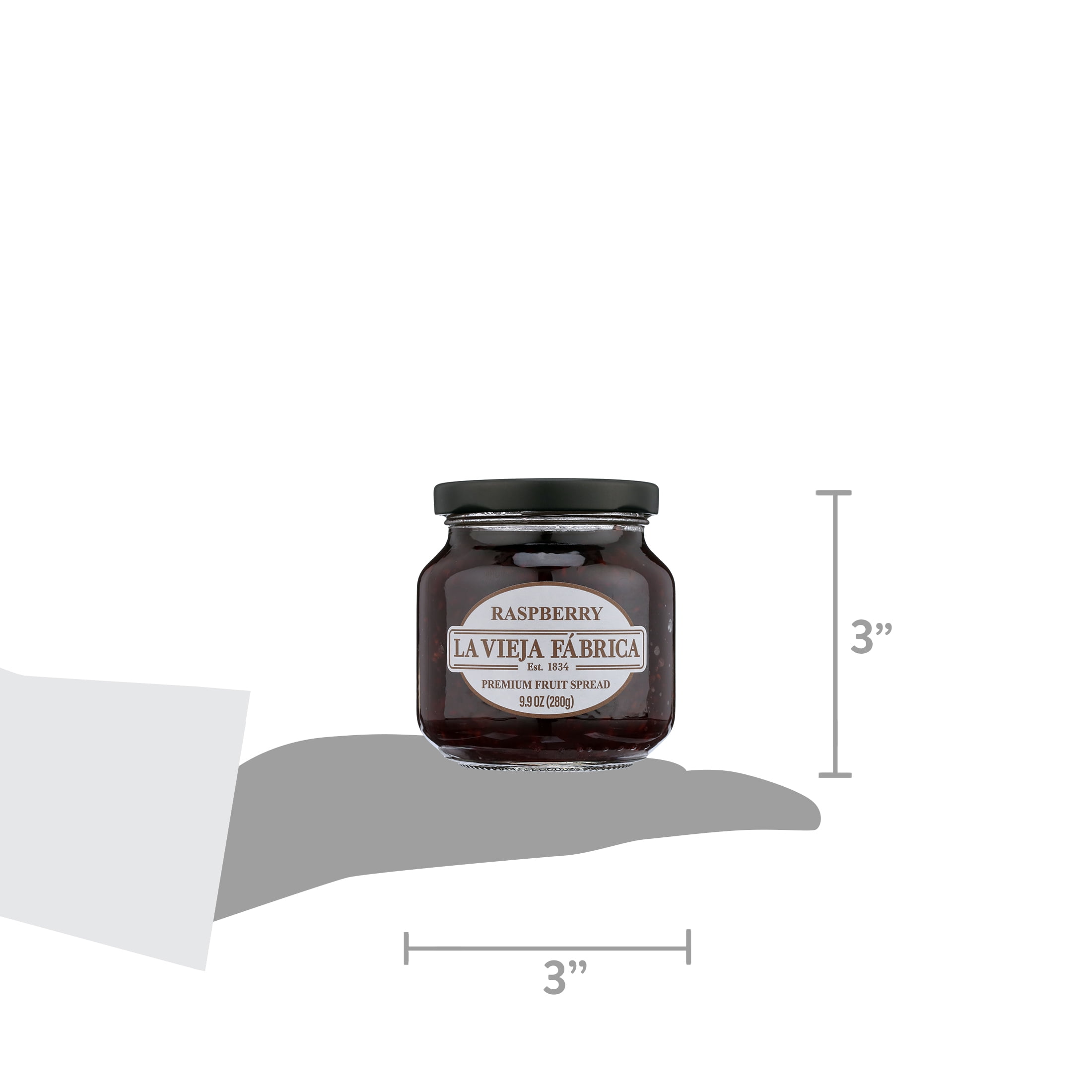 La Vieja Fabrica Fruit Spread Raspberry 9.9 oz Jar