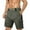 #Army Green, variant on DPTALR Men's Solid Color Cargo Shorts Elastic Waist with Drawstring Multi-Pocket Workwear Casual Shorts,Dark Gray,Big and Tall Men S