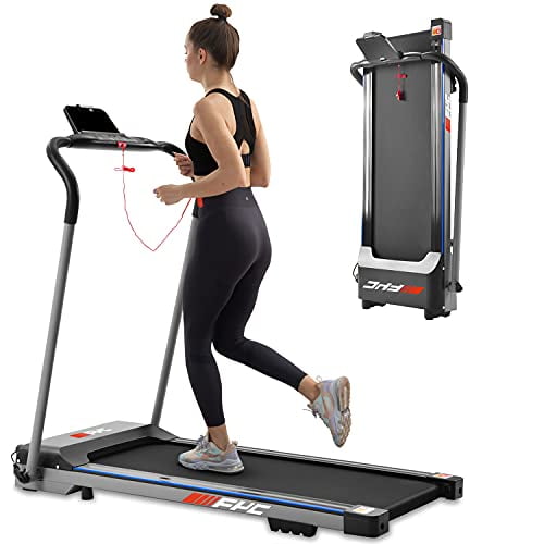 Slim Compact Running Machine Portable Electric Treadmill Foldable Treadmill Workout Exercise for Small Apartment Home Gym Jogging Fitness Walking No Installation FYC Folding Treadmill for Home 