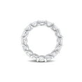 thumbnail image 4 of 5.12 Carat (Ctw) Lab-Created White Sapphire Eternity Wedding Anniversary Band Ring in Sterling Silver, 4 of 5