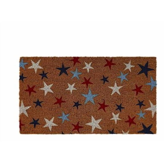 JHyouerji Welcome Doormat Spring Summer 4th of July Independence Memorial Day Outdoor Indoor Entrance Mat Non Slip Durable Absorbent Easy Clean Entryway