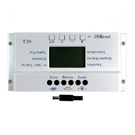 

GDHOME MPPT Solar Panel Regulator LCD 10A-80A 12V/24V Charge Controller 3 Timer c2