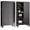 Black, variant on Kitchen Pantry Cabinet, 72" Tall Pantry Storage Cabinet with Adjustable Shelves and Glass Doors, Metal Storage Cabinets with Handle for Living Room, Kitchen, Assemble Required (Black)