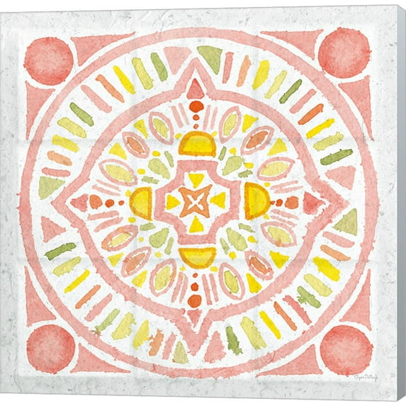 Great Art Now Citrus Tile IV v2 by Elyse DeNeige Canvas Wall Art