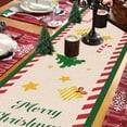 thumbnail image 4 of Christmas Table Runner Gnome Xmas Table Runner Seasonal Holiday Winter Farmhouse Kitchen Dining Table Christmas Decoration for Indoor Outdoor Home Party Coffee Decor 13 x 72 Inch, 4 of 6