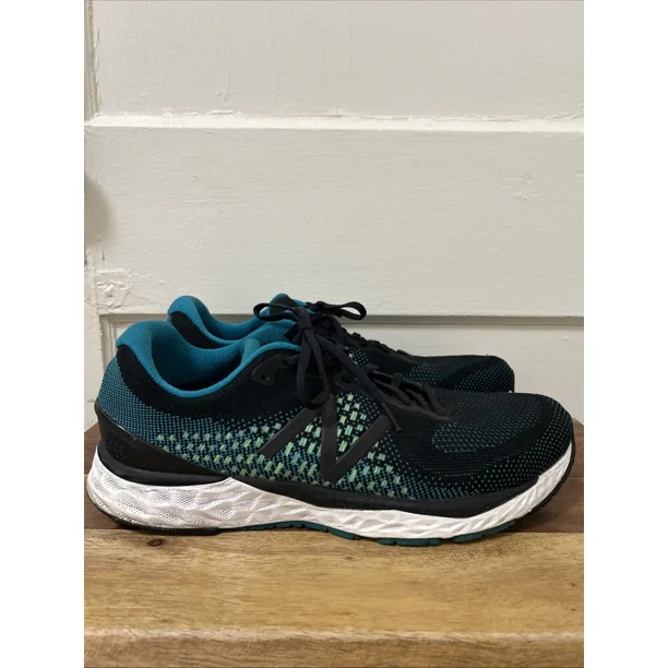 New Balance 880 Fresh Foam Mens Sz 15 Black Teal Running Shoes Sneakers M880F10