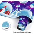 thumbnail image 4 of Purple Christmas Snowman Mouse Pad Large Gaming Mouse Pad Non-Slip Desk Pad Keyboard and Mouse Desk Mat for Gamer, Office & Home, 31.5 x 15.7 in, 4 of 6