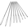 thumbnail image 3 of 9 Pieces Large Eye Hand Sewing Needles, Stainless Steel Big Eye Embroidery Beading Needle with Clear Storage Tube, Easy to Thread, 3 of 5