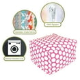 thumbnail image 6 of Majestic Home Goods Decorative Hot Pink Large Polka Dot Large Ottoman, 6 of 6