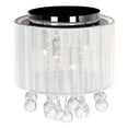 thumbnail image 3 of CWI Lighting Water Drop 4 Light Metal Flush Mount with Drum Shade in Chrome, 3 of 5