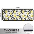 thumbnail image 5 of Kitchen Rugs Sets Of 2,Yellow Lemon Fruit Berries White Pattern Anti Fatigue Kitchen Mat Rugs Non Slip Washable,Decorative Kitchen Floor Mats for Kitchen,Sink,Laundry,17"x47"+17"x47", 5 of 5