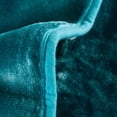 thumbnail image 4 of Heavy Thick Bed Blanket 9Lb for Winter,1 Ply Warm Plush Bed Blanket King,85"x95",Teal, 4 of 7